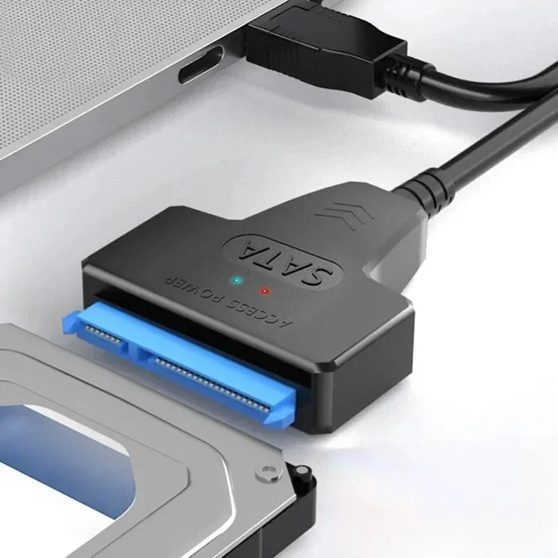 SATA to USB 3.0 / 2.0 Cable Up to 6 Gbps for 2.5 Inch External HDD SSD Hard Drive SATA 3 22 Pin Adapter USB 3.0 to Sata III Cord